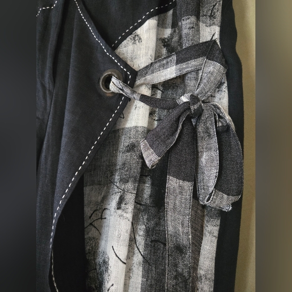 Jane & John | Women's Black and Gray Linen Vest & Pants, Size XL - Picture 6 of 16